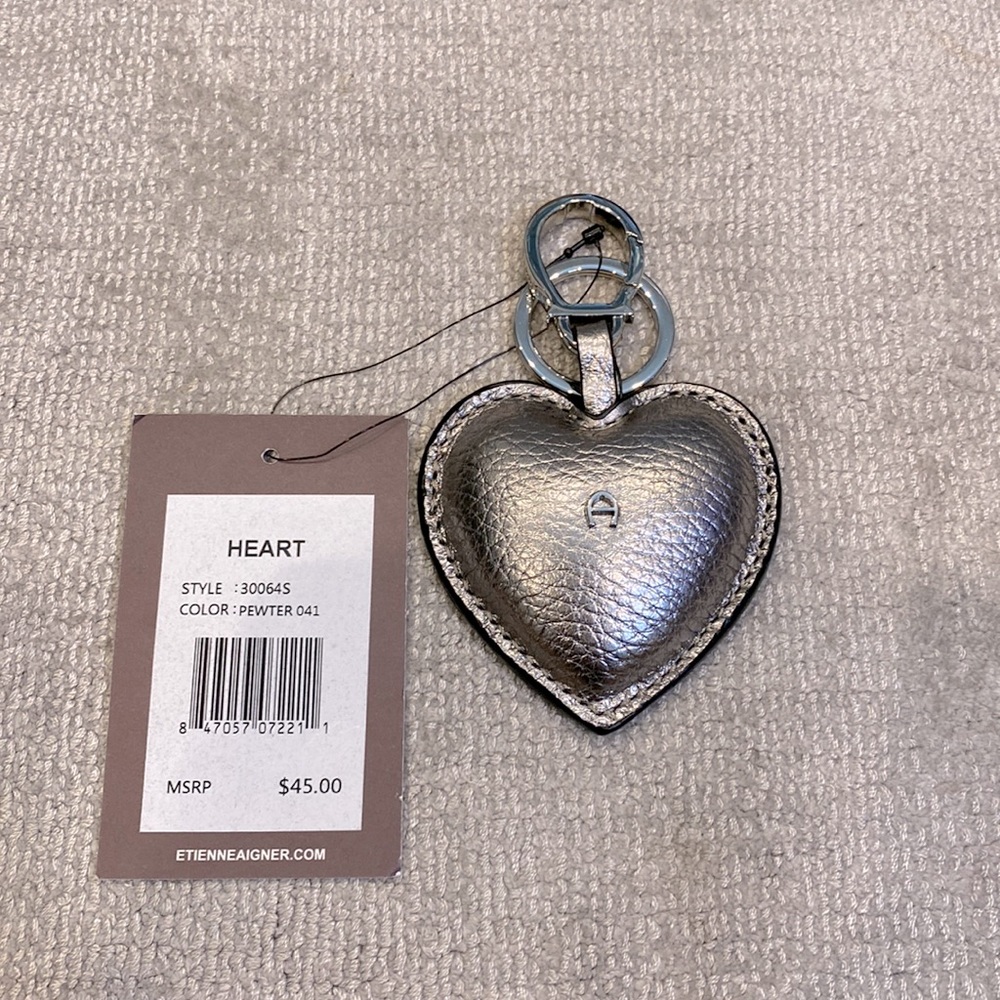 Etienne Aigner heart keychain